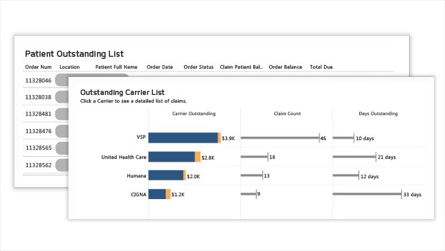 Accounts receiveable report screenshot